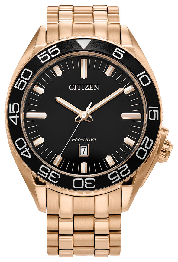 CITIZEN Mens Eco-Drive Ring Carson Sport Luxury