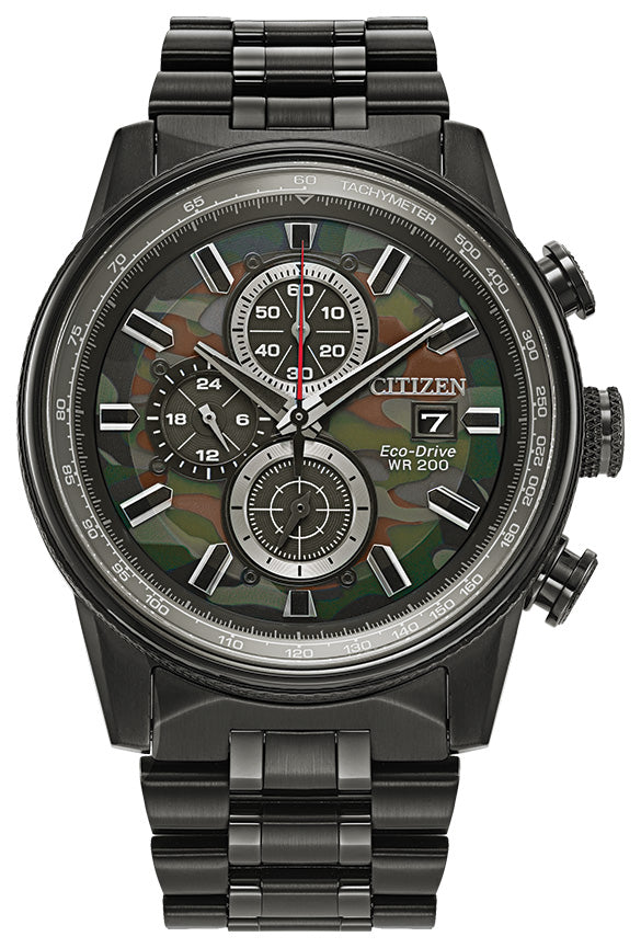 CITIZEN Mens Eco-Drive Nighthawk Weekender