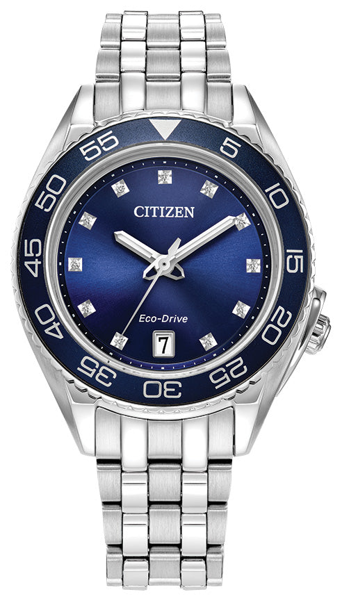 CITIZEN Ladies Eco-Drive Ring Carson Sport Luxury