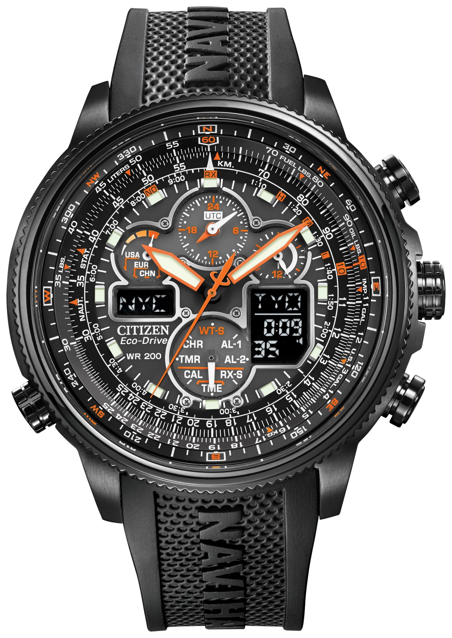 CITIZEN Mens Eco-Drive Navihawk A-T Promaster Air